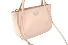 Load image into Gallery viewer, PRADA プラダ ハンドバッグ 2WAY ショルダーストラップ付き 1BA318 ピンク シルバー金具 良品 中古 58927