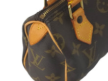 画像をギャラリービューアに読み込む, LOUIS VUITTON ルイヴィトン ミニスピーディ ボストンバッグ モノグラム M41534 PVC ブラウン ゴールド 美品 中古 58940