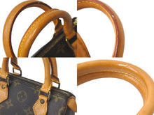画像をギャラリービューアに読み込む, LOUIS VUITTON ルイヴィトン ミニスピーディ ボストンバッグ モノグラム M41534 PVC ブラウン ゴールド 美品 中古 58940