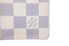 画像をギャラリービューアに読み込む, LOUIS VUITTON ルイ ヴィトン オーガナイザー ドゥ ポッシュ ダミエ アズール カードケース ホワイト N61727 美品 中古 58944