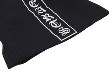 画像をギャラリービューアに読み込む, CHROME HEARTS クロムハーツ ロゴ プリント パンツ ブラック ボトムス 黒色 紐 サイズS 良品 中古 58498