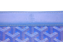 Load image into Gallery viewer, GOYARD ゴヤール 長財布 ラウンドファスナー マティニョンGM ヘリンボーン ブルー シルバー金具 美品 中古 58955