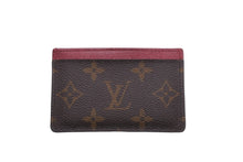 画像をギャラリービューアに読み込む, LOUIS VUITTON ルイヴィトン カードケース M60703 ポルト カルト サーンプル モノグラム フューシャ ブラウン 美品 中古 58958