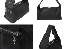 Load image into Gallery viewer, 極美品 CHROME HEARTS クロムハーツ ショルダーバッグ ランチボックス クロスパッチ クロスボール レザー シルバー925 中古 58968