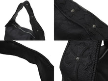 Load image into Gallery viewer, 極美品 CHROME HEARTS クロムハーツ ショルダーバッグ ランチボックス クロスパッチ クロスボール レザー シルバー925 中古 58968