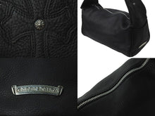 Load image into Gallery viewer, 極美品 CHROME HEARTS クロムハーツ ショルダーバッグ ランチボックス クロスパッチ クロスボール レザー シルバー925 中古 58968