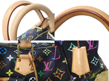 画像をギャラリービューアに読み込む, LOUIS VUITTON ルイヴィトン ハンドバッグ スピーディ 30 モノグラム ノワール マルチカラー M92642 ゴールド金具 美品 中古 58972