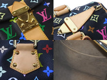 画像をギャラリービューアに読み込む, LOUIS VUITTON ルイヴィトン ハンドバッグ スピーディ 30 モノグラム ノワール マルチカラー M92642 ゴールド金具 美品 中古 58972