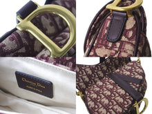 画像をギャラリービューアに読み込む, 極美品 Christian Dior クリスチャンディオール ハンドバッグ オブリーク ミニ サドルバッグ レッド 05-RU-1108 中古 58977