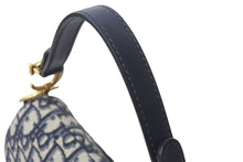 Load image into Gallery viewer, 極美品 Christian Dior クリスチャンディオール ハンドバッグ オブリーク ミニ サドルバッグ ネイビー 05-RU-1118 中古 58978