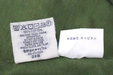 Load image into Gallery viewer, KAPITAL キャピタル Vネック 半袖Ｔシャツ グリーン コットン 日本製 サイズ 3 K1905SC168 美品 中古 58992