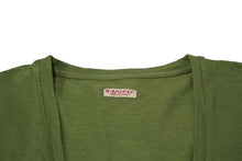 Load image into Gallery viewer, KAPITAL キャピタル Vネック 半袖Ｔシャツ グリーン コットン 日本製 サイズ 3 K1905SC168 美品 中古 58992