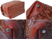 画像をギャラリービューアに読み込む, GOYARD ゴヤール ボストンバッグ ボーイング30 レッド PVCコーティングキャンバス レザー シルバー金具 美品 中古 58993