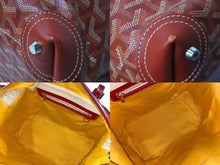 画像をギャラリービューアに読み込む, GOYARD ゴヤール ボストンバッグ ボーイング30 レッド PVCコーティングキャンバス レザー シルバー金具 美品 中古 58993