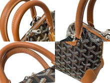 画像をギャラリービューアに読み込む, GOYARD ゴヤール ヴァンドーム 2WAY ミニハンドバッグ ショルダー ブラウン VENDOSPMLTY01CL01P ヘリンボーン柄 美品 中古 58998