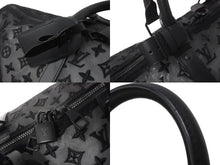 画像をギャラリービューアに読み込む, LOUIS VUITTON ルイヴィトン モノグラム シースルー キーポル バンドリエール50 ボストンバッグ ブラック M53971 美品 中古 58999