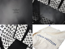 画像をギャラリービューアに読み込む, LOUIS VUITTON ルイヴィトン モノグラム シースルー キーポル バンドリエール50 ボストンバッグ ブラック M53971 美品 中古 58999