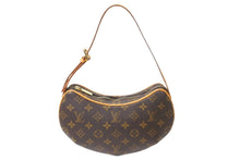 画像をギャラリービューアに読み込む, 極美品 LOUIS VUITTON ルイヴィトン ショルダーバッグ M51510 ポシェット クロワッサン モノグラム ブラウン ゴールド 中古 59007