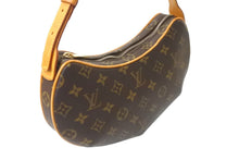 画像をギャラリービューアに読み込む, 極美品 LOUIS VUITTON ルイヴィトン ショルダーバッグ M51510 ポシェット クロワッサン モノグラム ブラウン ゴールド 中古 59007