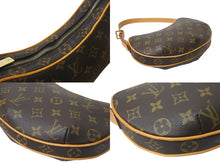 画像をギャラリービューアに読み込む, 極美品 LOUIS VUITTON ルイヴィトン ショルダーバッグ M51510 ポシェット クロワッサン モノグラム ブラウン ゴールド 中古 59007