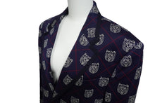 画像をギャラリービューアに読み込む, GUCCI グッチ テーラード ジャケット ブレザー 46 TIGER HEAD タイガーヘッド ネイビー レッド ホワイト 521889 美品 中古 59018