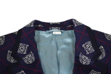 画像をギャラリービューアに読み込む, GUCCI グッチ テーラード ジャケット ブレザー 46 TIGER HEAD タイガーヘッド ネイビー レッド ホワイト 521889 美品 中古 59018