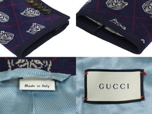 画像をギャラリービューアに読み込む, GUCCI グッチ テーラード ジャケット ブレザー 46 TIGER HEAD タイガーヘッド ネイビー レッド ホワイト 521889 美品 中古 59018