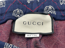 画像をギャラリービューアに読み込む, GUCCI グッチ ジョガーパンツ ジャージ TIGER HEAD ネイビー レッド ホワイト コットン サイズ S 美品 522948 中古 59019