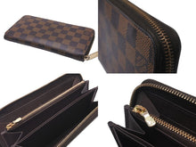 Load image into Gallery viewer, LOUIS VUITTON ルイヴィトン 長財布 ジッピーウォレット ダミエキャンバス N41661 ゴールド金具 美品 中古 59031