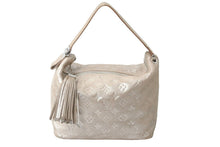 画像をギャラリービューアに読み込む, LOUIS VUITTON ルイヴィトン モノグラム シマー ハロ ハンドバッグ ペッシュ 2008年 M95820 ロゴ 鞄 フリンジ 美品 中古 59043