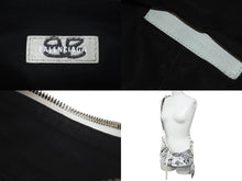 画像をギャラリービューアに読み込む, BALENCIAGA バレンシアガ ショルダーバッグ LE CAGOLE XS グラフィティプリント 671309210GB9060 シルバー金具 美品 中古 59052