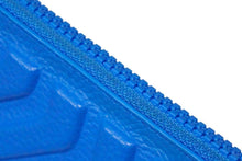 画像をギャラリービューアに読み込む, BALENCIAGA バレンシアガ ジップカードケース コインケース 財布 タイヤ ブランドロゴ カーフスキン ブルー 美品 中古 59055