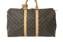 画像をギャラリービューアに読み込む, LOUIS VUITTON ルイヴィトン ボストンバッグ キーポル45 モノグラムキャンバス M41428 ゴールド金具 美品 中古 59062