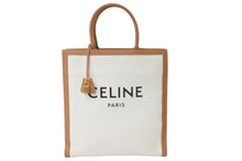 Load image into Gallery viewer, 極美品 CELINE セリーヌ トートバッグ ラージ バーティカル カバ 190402BNZ.02NT コットンキャンバス ゴールド金具 中古 59089