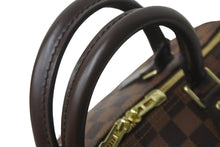 画像をギャラリービューアに読み込む, 極美品 LOUIS VUITTON ルイヴィトン N41367 スピーディバンドリエール 30 ブラウン ダミエ エベヌ ゴールド金具 中古 59097