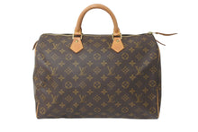 画像をギャラリービューアに読み込む, LOUIS VUITTON ルイヴィトン ボストンバッグ M41107 スピーディ35 モノグラムキャンバス ブラウン 美品 中古 59101