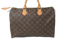 画像をギャラリービューアに読み込む, LOUIS VUITTON ルイヴィトン ボストンバッグ M41107 スピーディ35 モノグラムキャンバス ブラウン 美品 中古 59101