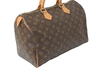 画像をギャラリービューアに読み込む, LOUIS VUITTON ルイヴィトン ボストンバッグ M41107 スピーディ35 モノグラムキャンバス ブラウン 美品 中古 59101