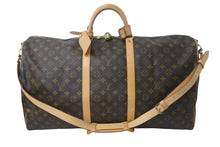 画像をギャラリービューアに読み込む, LOUIS VUITTON ルイヴィトン キーポルバンドリエール60 モノグラムキャンバス ボストンバッグ M41412 ゴールド金具 美品 中古 59102