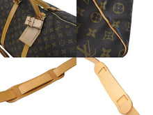 画像をギャラリービューアに読み込む, LOUIS VUITTON ルイヴィトン キーポルバンドリエール60 モノグラムキャンバス ボストンバッグ M41412 ゴールド金具 美品 中古 59103