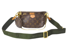 画像をギャラリービューアに読み込む, LOUIS VUITTON ルイヴィトン ショルダーバッグ M44813 ミュルティ ポシェット アクセソワール マロン カーキ 良品 中古 59104