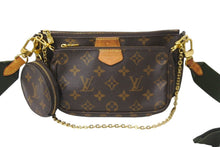画像をギャラリービューアに読み込む, LOUIS VUITTON ルイヴィトン ショルダーバッグ M44813 ミュルティ ポシェット アクセソワール マロン カーキ 良品 中古 59104