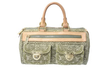 画像をギャラリービューアに読み込む, LOUIS VUITTON ルイヴィトン ボストンバッグ ミニボストン ネオスピーディ M95215 カーキ ゴールド金具 美品 中古 59106