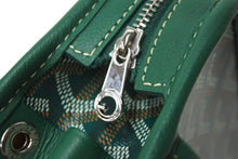 画像をギャラリービューアに読み込む, 極美品 GOYARD ゴヤール クラッチバッグ ジュバンス MM ポーチ グリーン ゴヤールディンキャンバス シルバー金具 中古 59122