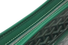 画像をギャラリービューアに読み込む, 極美品 GOYARD ゴヤール クラッチバッグ ジュバンス MM ポーチ グリーン ゴヤールディンキャンバス シルバー金具 中古 59122