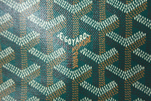 画像をギャラリービューアに読み込む, 極美品 GOYARD ゴヤール クラッチバッグ ジュバンス MM ポーチ グリーン ゴヤールディンキャンバス シルバー金具 中古 59122