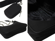 Load image into Gallery viewer, PRADA プラダ ショルダーバッグ ホーボー ポシェット ポーチ ストラップ付き Re-Edition 2005 1BH204 シルバー金具 美品 中古 59125