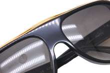 画像をギャラリービューアに読み込む, 初期 極美品 LOUIS VUITTON ルイヴィトン ミリオネア 初期 サングラス 61□15 Z0098e ブラック ゴールド 中古 59134
