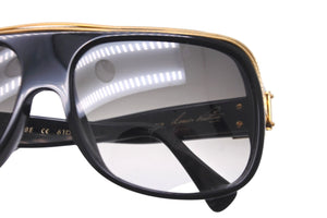 初期 極美品 LOUIS VUITTON ルイヴィトン ミリオネア 初期 サングラス 61□15 Z0098e ブラック ゴールド 中古 59134