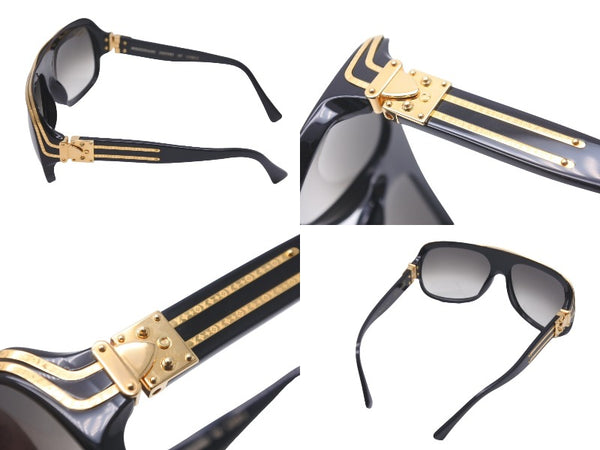 初期 極美品 LOUIS VUITTON ルイヴィトン ミリオネア 初期 サングラス 61□15 Z0098e ブラック ゴールド 中古 59134